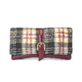 Load image into Gallery viewer, (burgundy)Koumei Wristlet w/Snap, Faux Shearling by Mia K - BagNook
