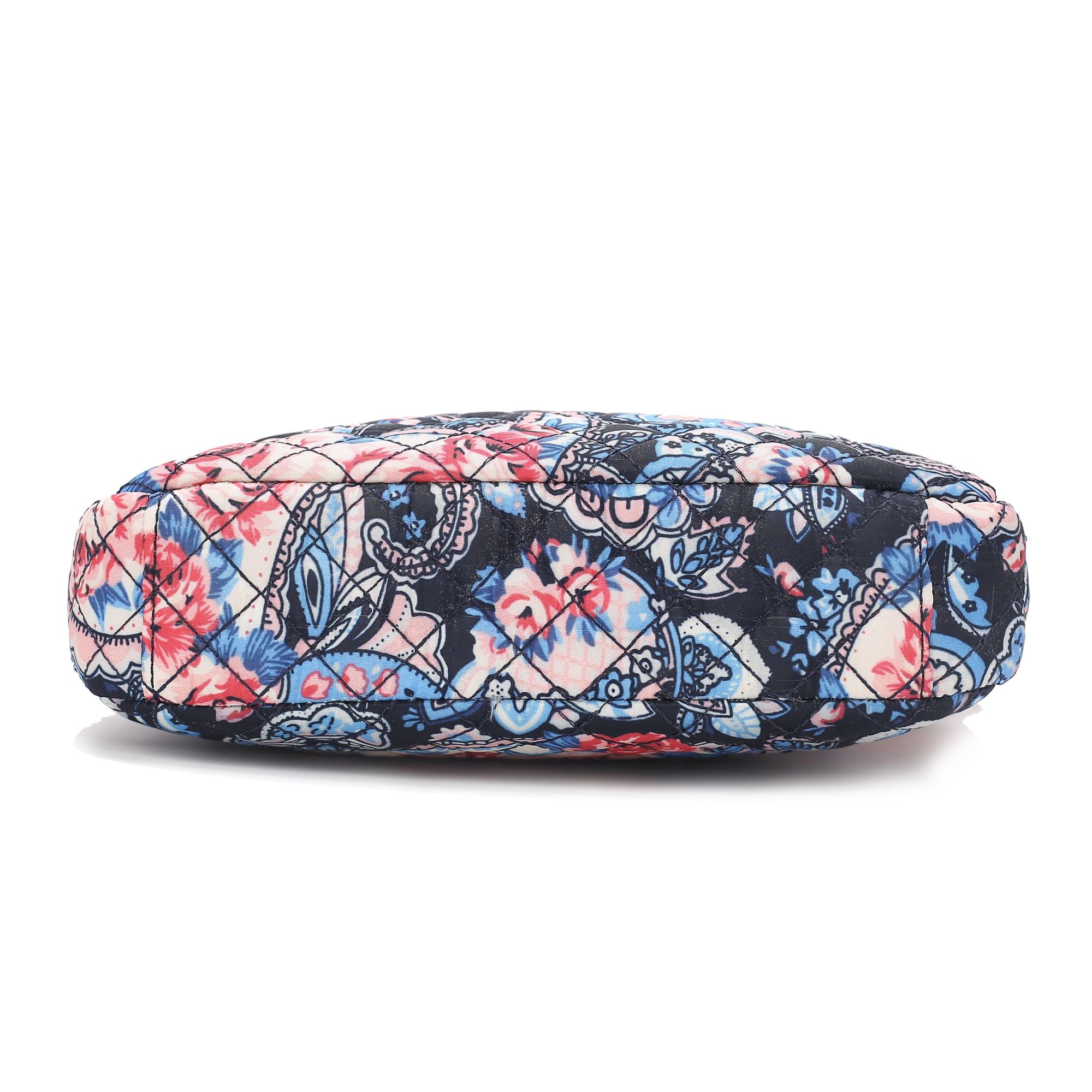(blush mauve)Lainey Quilted Botanical Pattern Crossbody by Mia k - BagNook