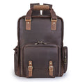 Load image into Gallery viewer, The Gaetano | Large Leather Backpack Camera Bag w/Tripod Holder - BagNook
