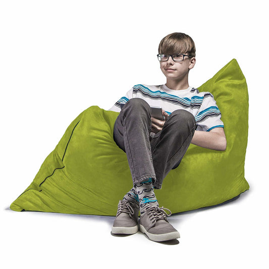 Jaxx 3.5 Ft Pillow Saxx Kids Bean Bag, Lime - BagNook