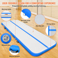 Load image into Gallery viewer, VEVOR Gymnastics Inflatable Air Mat, 4" Thick, 10ft Blue - BagNook

