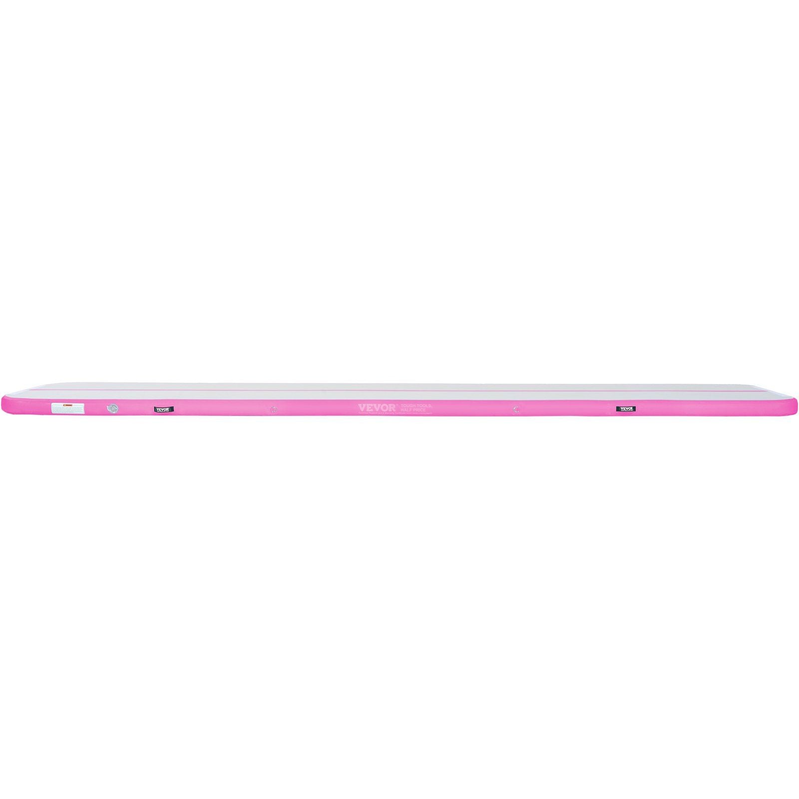 VEVOR Gymnastics Inflatable Air Mat, 4" Thick, 16ft Pink - BagNook