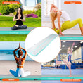 Load image into Gallery viewer, VEVOR Gymnastics Inflatable Air Mat, 4" Thick, 16ft Mint Green - BagNook
