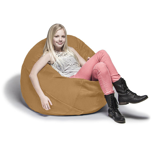 Jaxx 4 ft Cocoon Kids Bean Bag, Camel - BagNook
