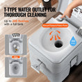Load image into Gallery viewer, Portable Toilet for Camping, w/Bag, 5.3gal Waste Tank & 3.2gal Flush Tank - BagNook
