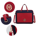 Load image into Gallery viewer, (wine)Nina Women's Vegan Leather Laptop Case by Mia K - BagNook
