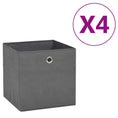 Load image into Gallery viewer, Storage Boxes 4 pcs Non-woven Fabric 11"x11"x11" - Gray - BagNook
