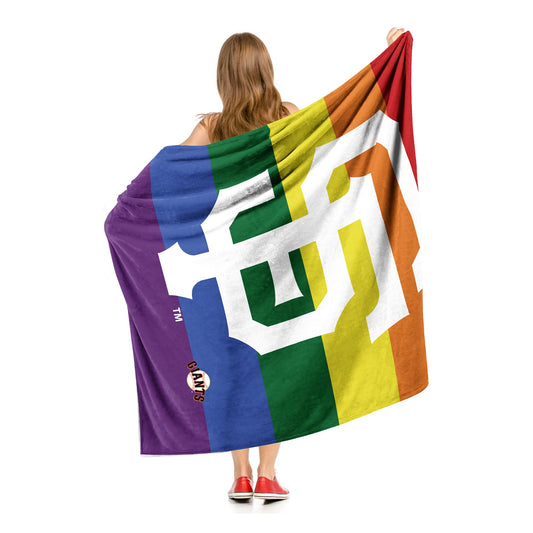 PRIDE SERIES - SF GIANTS - Silk Touch Sherpa Throw Blanket - BagNook