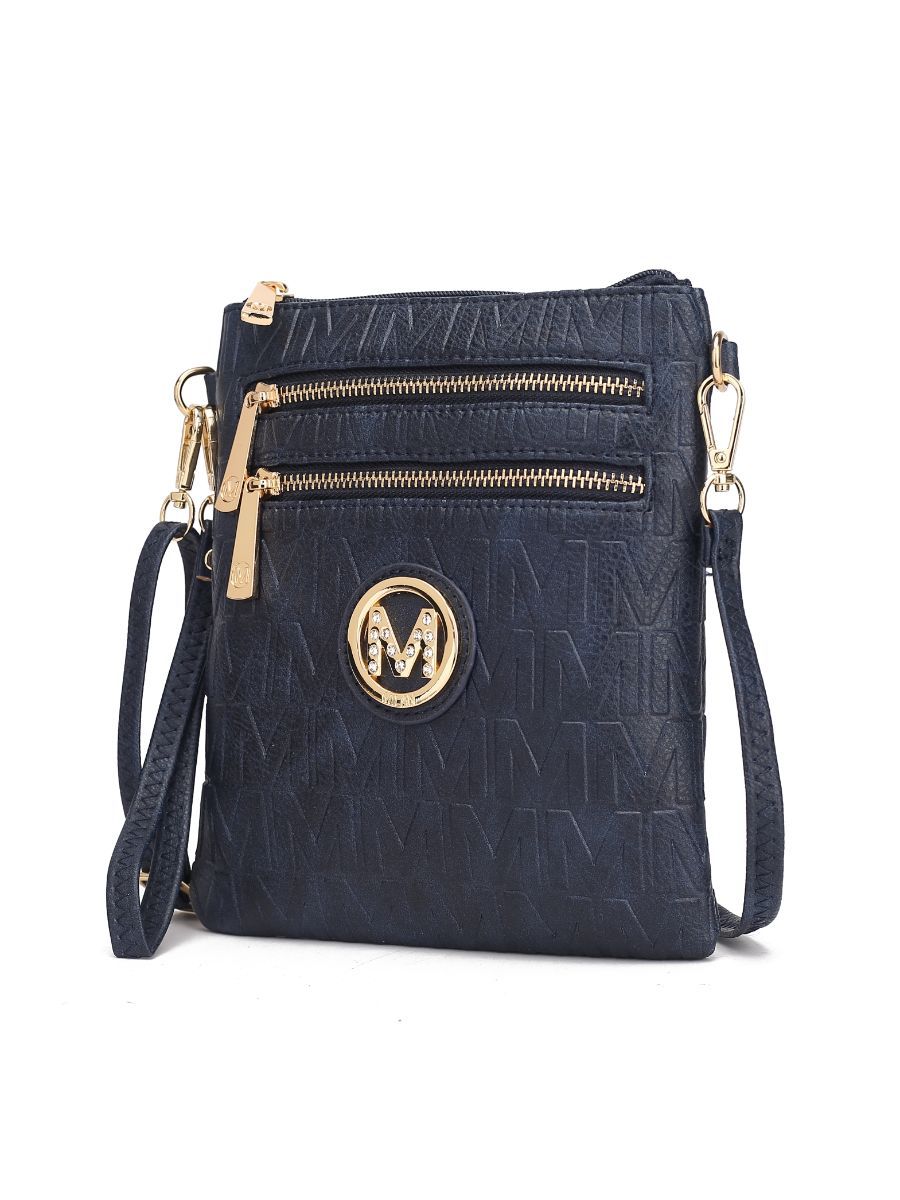 (navy)Scarlett Crossbody Handbag by Mia k - BagNook