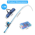 Load image into Gallery viewer, (blue)Kids Starter Kit Fishing Pole Set - BagNook

