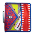 Load image into Gallery viewer, (red)The Dual Monster - 2-1.5in D Ring Zipper Binders w/Pencil Case - BagNook
