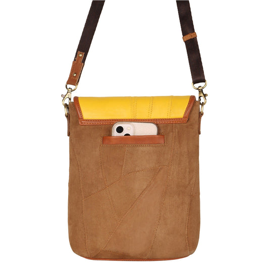Cavalier Crossbody w/Top Closure - Summer Jungle - Upcycled - BagNook