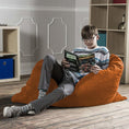 Load image into Gallery viewer, Jaxx 3.5 Ft Pillow Saxx Kids Bean Bag, Mandarin - BagNook
