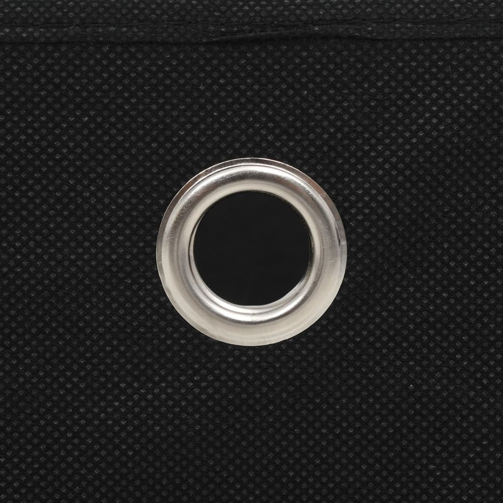 Storage Boxes 4 pcs Non-woven Fabric 12.6 x12.6 x12.6 - Black - BagNook