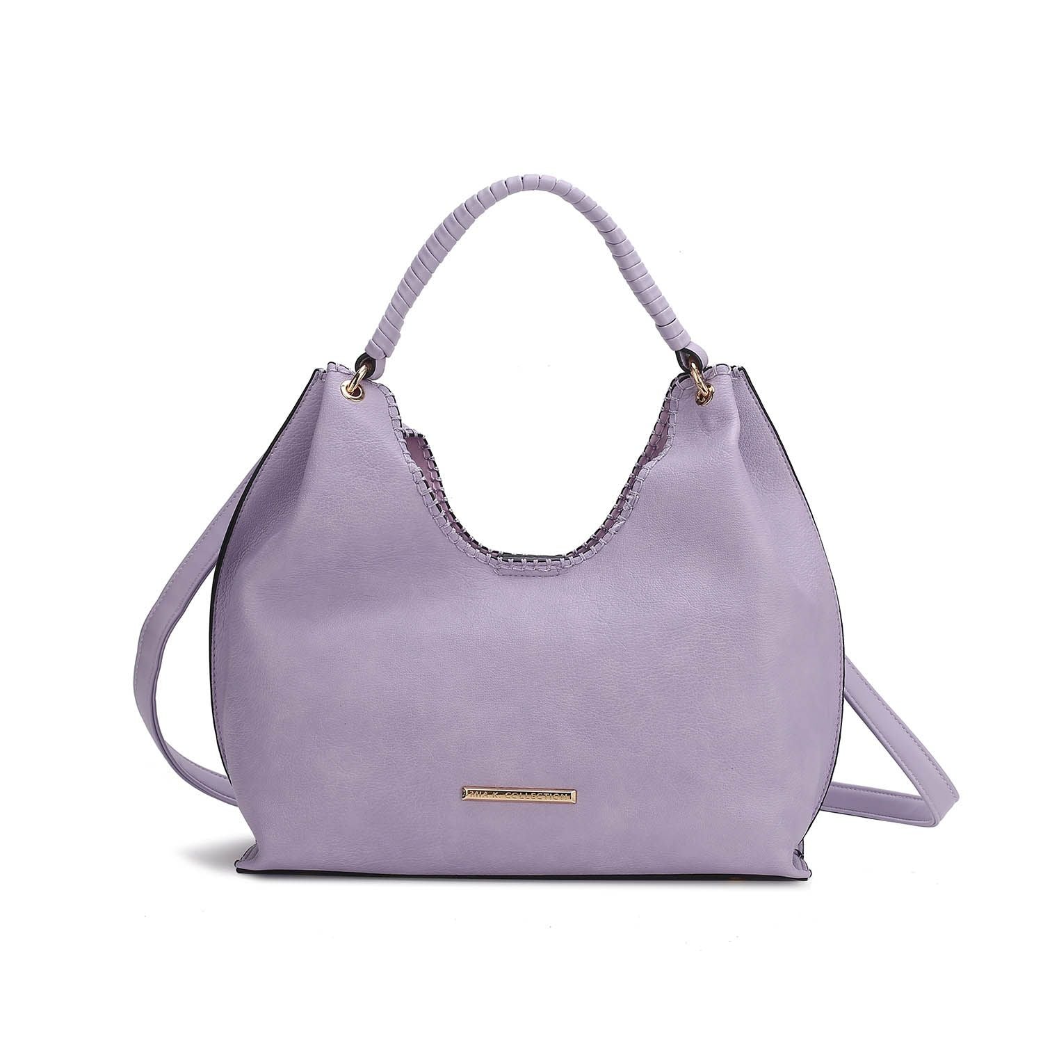 (lilac)Gara Versatile Shoulder Handbag by Mia K - BagNook