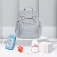 Load image into Gallery viewer, (grey)Tweed Like Diaper Backpack - BagNook
