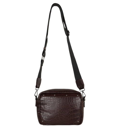 Katy Croc Print Camera Bag - Upcycled - BagNook