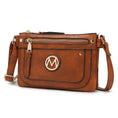 Load image into Gallery viewer, (c. brown)Elaina Multi Pocket Crossbody Handbag by Mia K - BagNook
