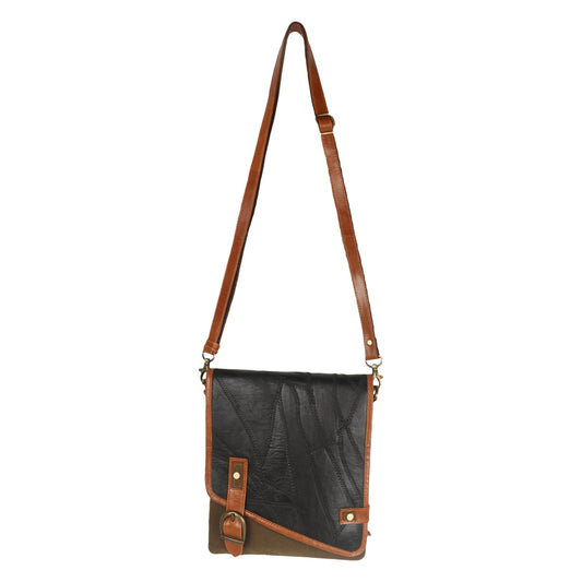 Nolan Crossbody Bag - Upcycled Leather - BagNook