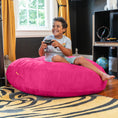 Load image into Gallery viewer, Jaxx 4 ft Cocoon Kids Bean Bag, Fuchsia - BagNook
