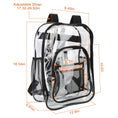 Load image into Gallery viewer, Clear Backpack with Reinforced Strap - BagNook
