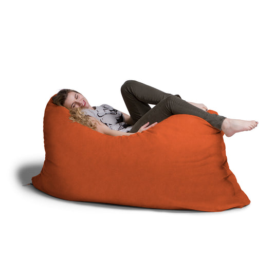 Jaxx 5.5 ft Pillow Saxx Bean Bag Pillow, Mandarin - BagNook