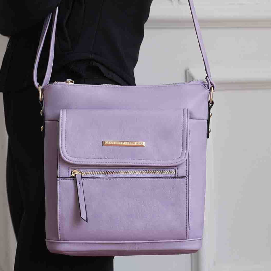 (lilac)Triss Women's Crossbody Bag by Mia K - BagNook