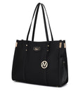 Load image into Gallery viewer, (black)Kindred Oversize Tote Vegan Leather by Mia k - BagNook
