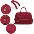Load image into Gallery viewer, (wine)Jayla Solid Quilted Cotton Duffel Bag by Mia K - BagNook
