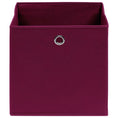 Load image into Gallery viewer, Storage Boxes 4 pcs Non-woven Fabric 11"x11"x11" - Dark Red - BagNook
