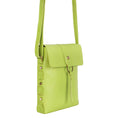 Load image into Gallery viewer, Jane Long Crossbody w/Top Flap & Tassel - Lime Green - BagNook
