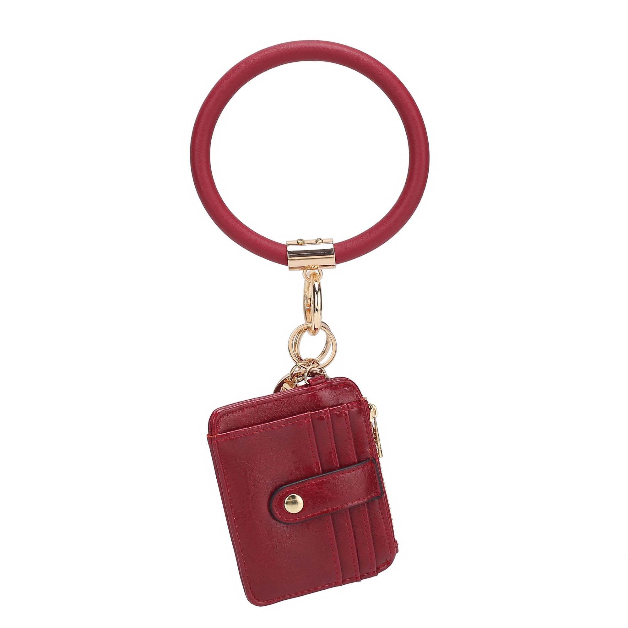 (wine)Jordyn Bracelet with Card Holder by Mia k - BagNook