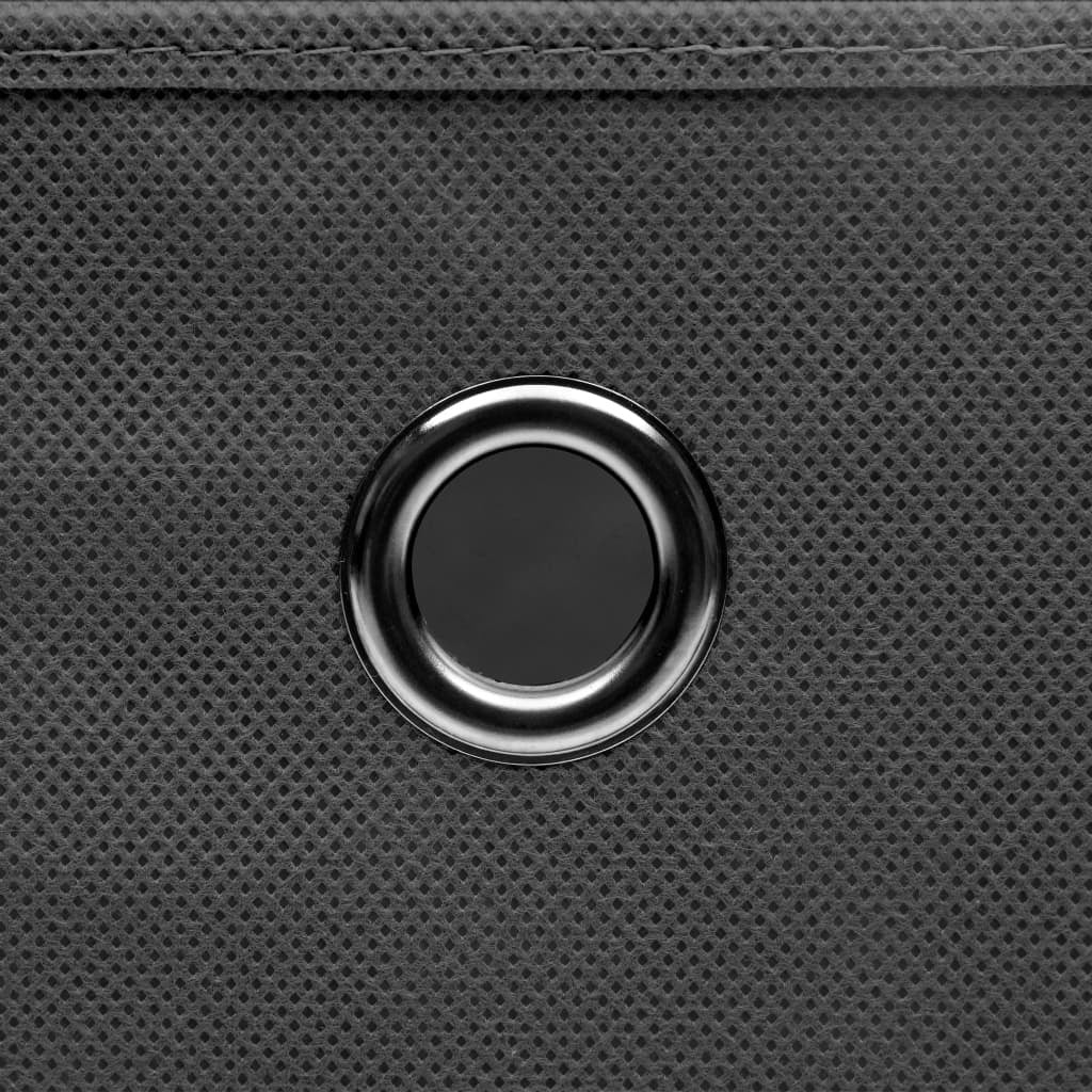 Storage Boxes w/Lids 4pc 12.6"x12.6"x12.6" Fabric - Gray - BagNook
