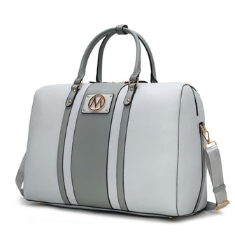 (light blue)Melissa Women's Vegan Leather Duffel by Mia K - BagNook