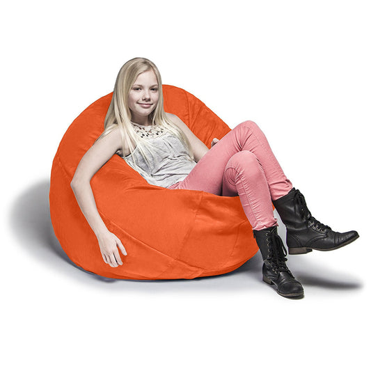 Jaxx 4 ft Cocoon Kids Bean Bag, Mandarin - BagNook