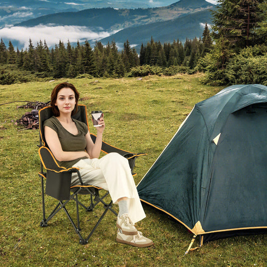 Folding Camping Chair with Footrest - BagNook