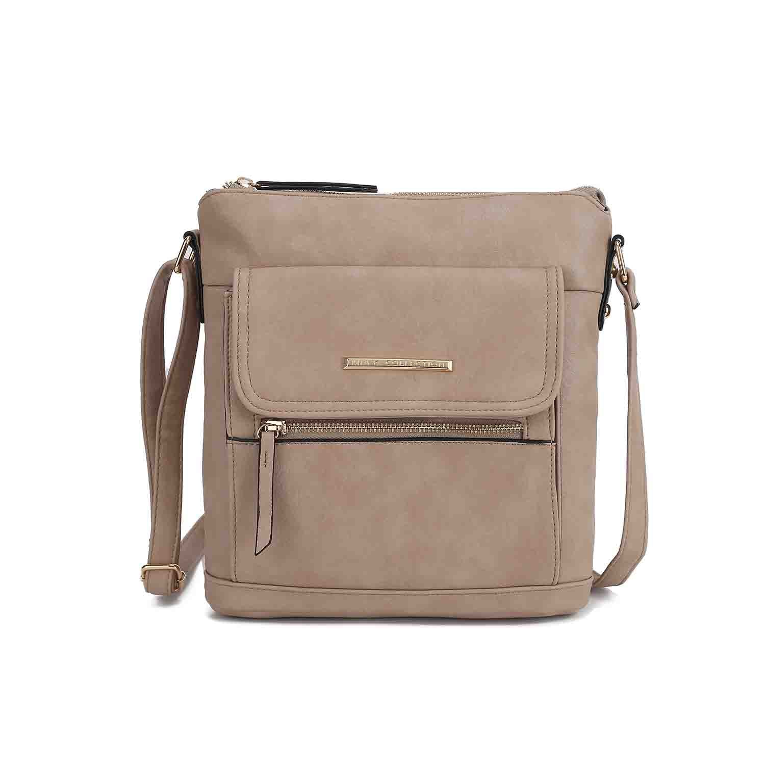 (taupe)Triss Women's Crossbody Bag by Mia K - BagNook