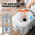 Load image into Gallery viewer, VEVOR Portable Toilet for Camping with 3.2-Gal Waste Tank & 3.2-Gal Flush Tank - BagNook
