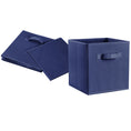 Load image into Gallery viewer, 4pc Foldable Cloth Storage Cubes with Handle - Organizer Bins - BagNook
