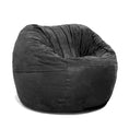 Load image into Gallery viewer, Jaxx Saxx 3 ft Round Bean Bag - Black - BagNook
