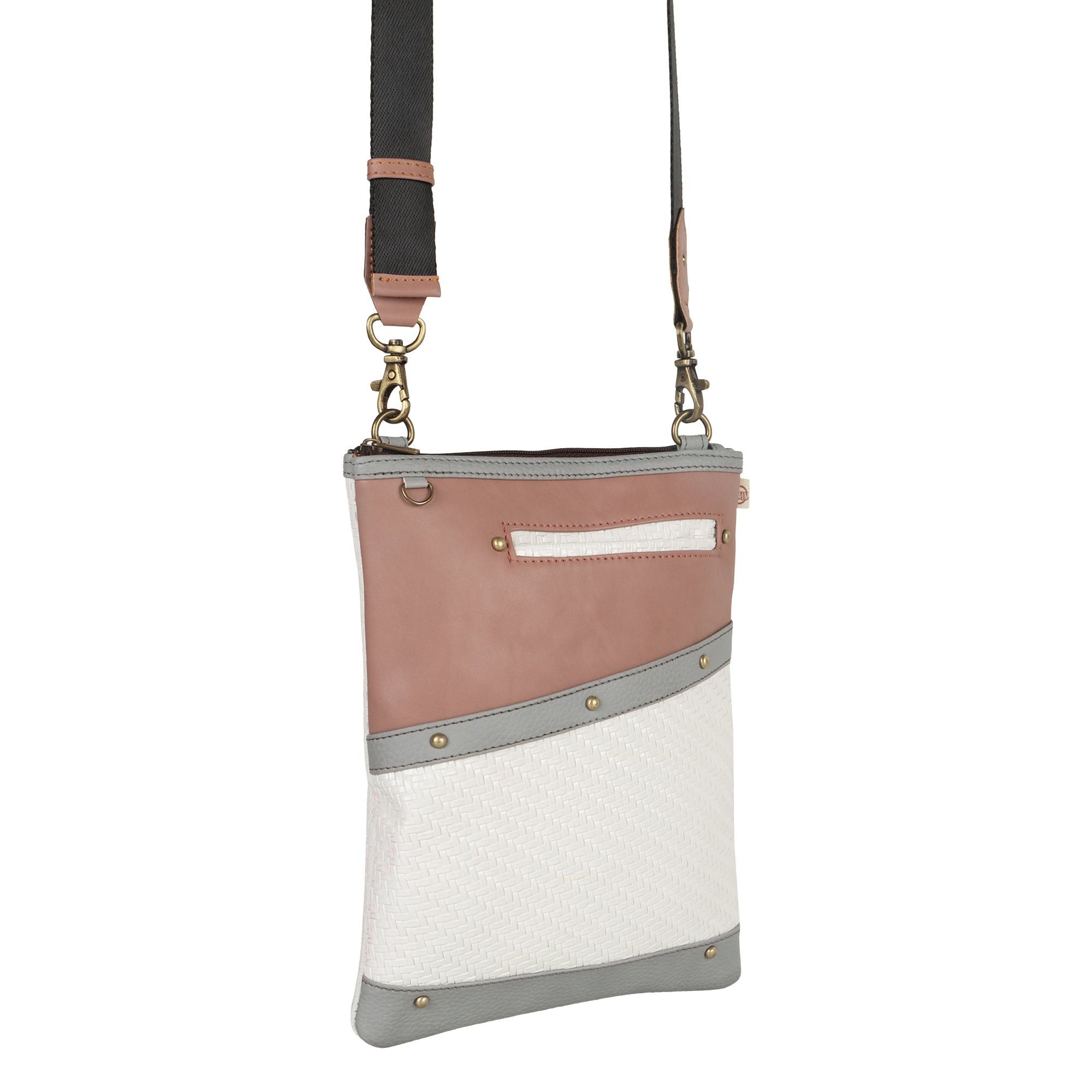 FOXIE - Brisk Crossbody w/Front Cellphone Pocket - Nude - BagNook