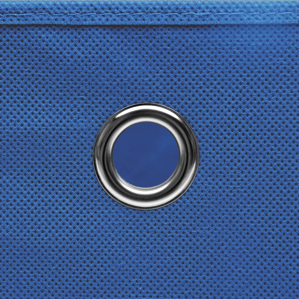 Storage Boxes 4 pcs Non-woven Fabric 11"x11"x11" - Blue - BagNook