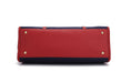 Load image into Gallery viewer, (navy-wine)Kindred Oversize Tote Vegan Leather by Mia k - BagNook
