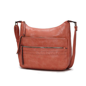 (mauve)Oakley Shoulder Bag Vegan Leather by Mia K - BagNook
