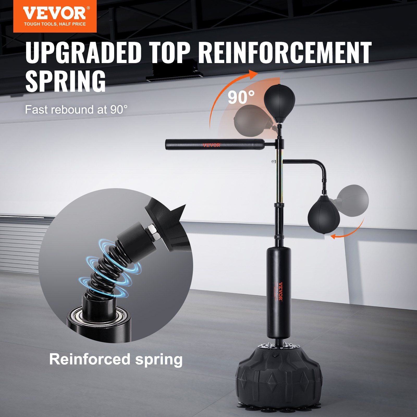 VEVOR Boxing Speed Trainer Punching Bag with Stand - Height Adjustable - BagNook