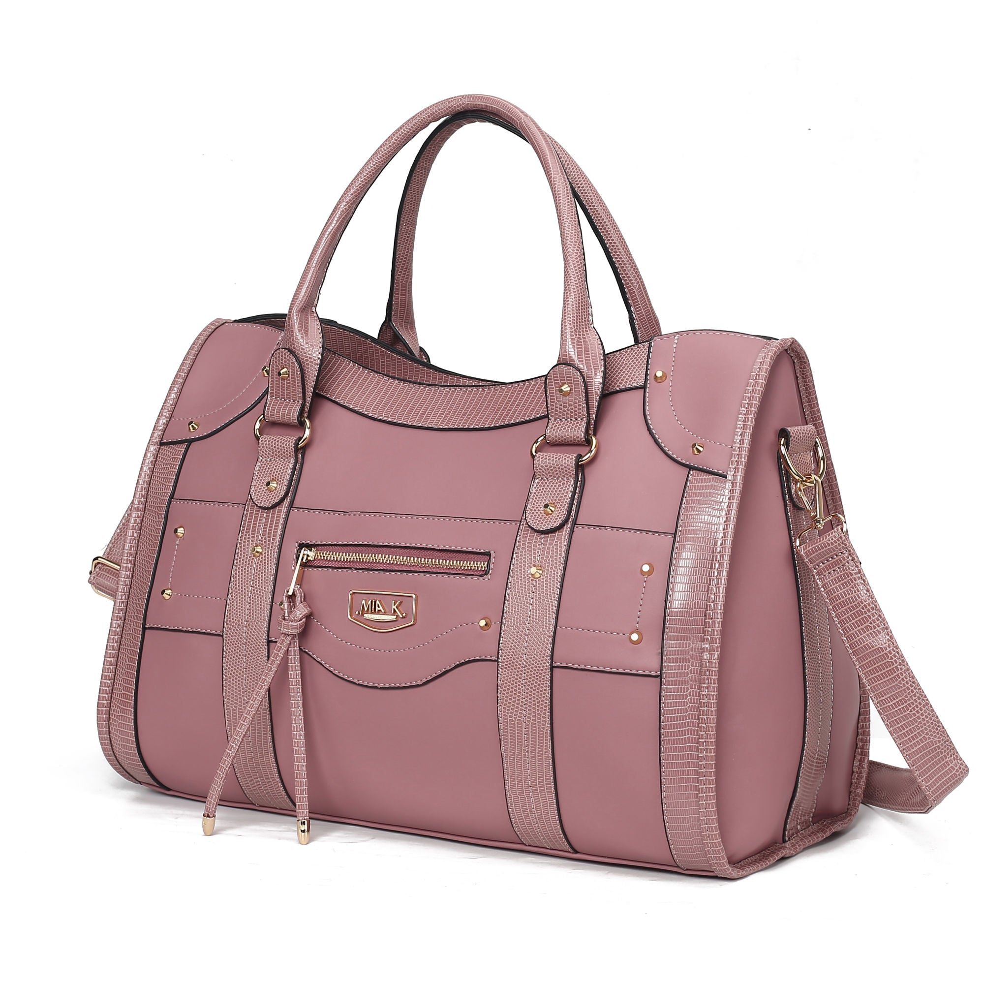 (mauve)Patricia Duffel Handbag Women by Mia K - BagNook