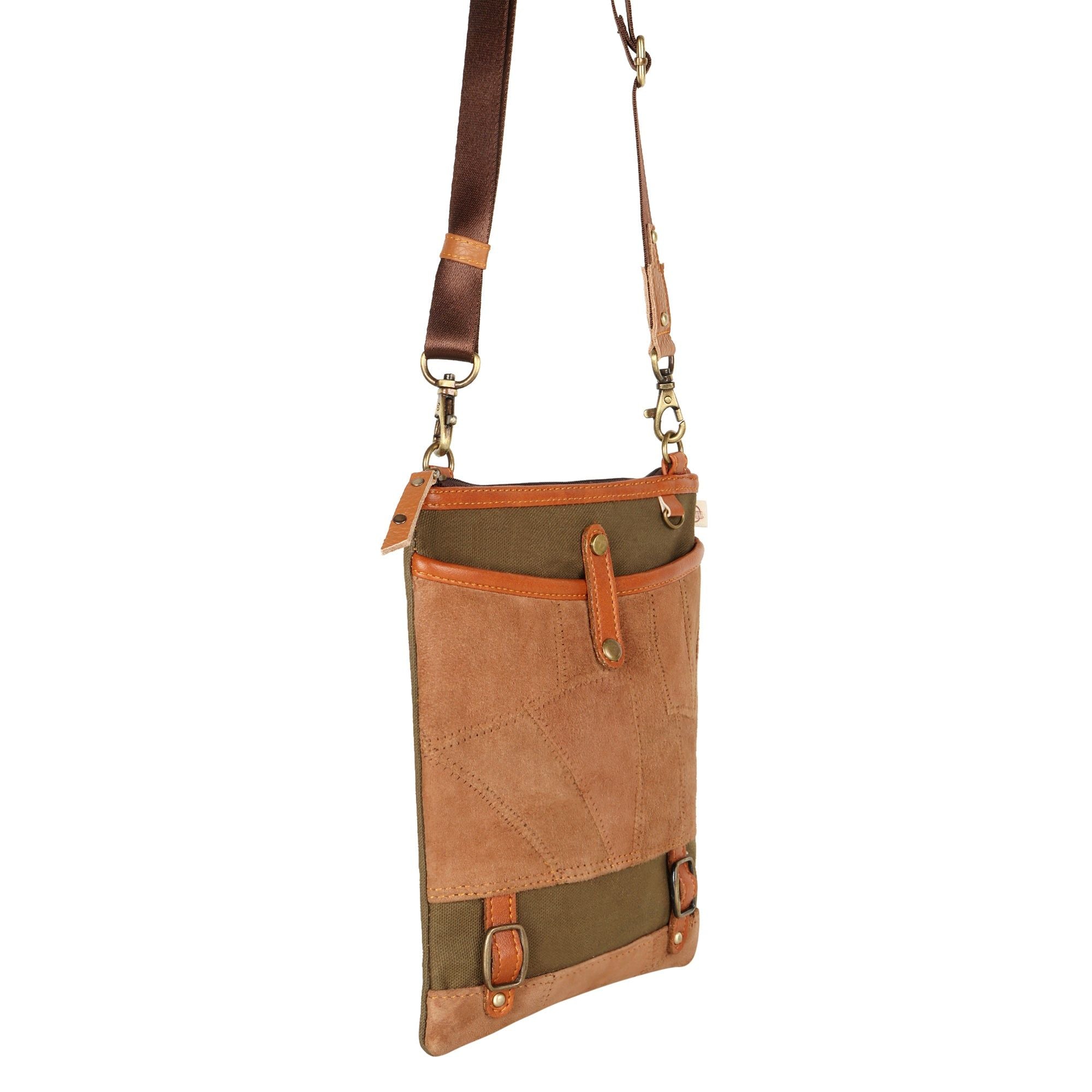 Patterson Green Crossbody - Upcycled - BagNook