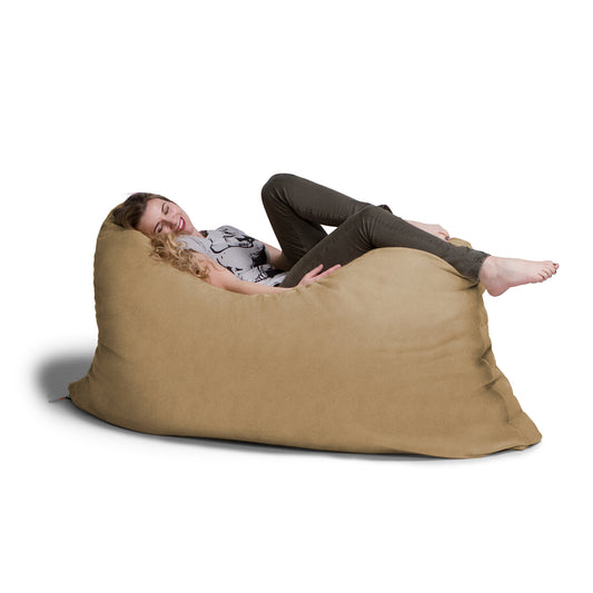 Jaxx 5.5 ft Pillow Saxx Bean Bag Pillow, Camel - BagNook