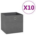 Load image into Gallery viewer, Storage Boxes 10pc Non-woven Fabric 11"x11"x11" - Gray - BagNook

