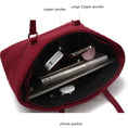 Load image into Gallery viewer, (wine) Quilted Cotton Women Tote - bagNook
